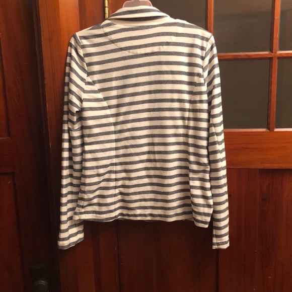 blue and white striped cotton jacket - Picture 3 of 3